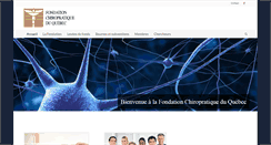 Desktop Screenshot of fondationchiropratique.ca